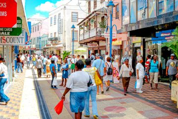 Barbados-Downtown-People